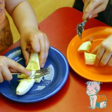 Atelier de gatit, pentru copii - "Vitaminele la joaca" - transformarea bananelor 2